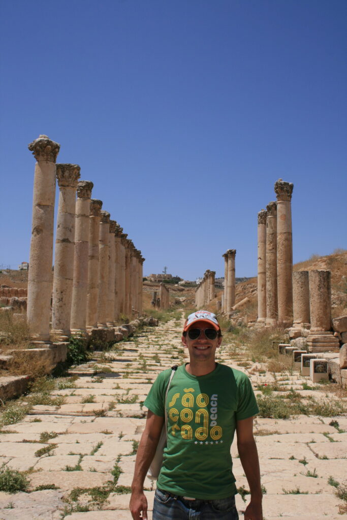 A day before my unmedicated, unscheduled colonoscopy I was lucky to visit the ruins of Jerash. How lovely.