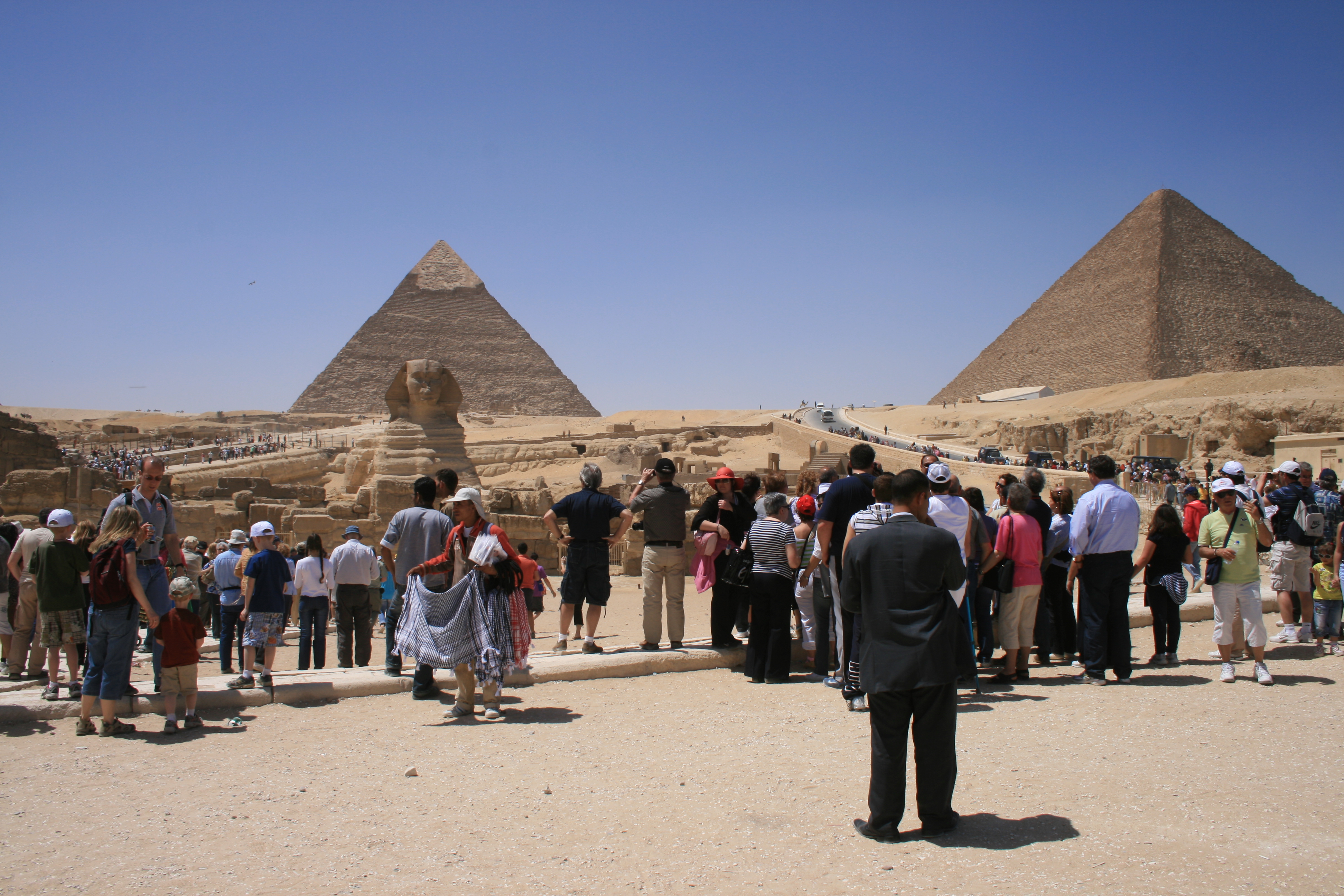 Giza Pyramids Crowds