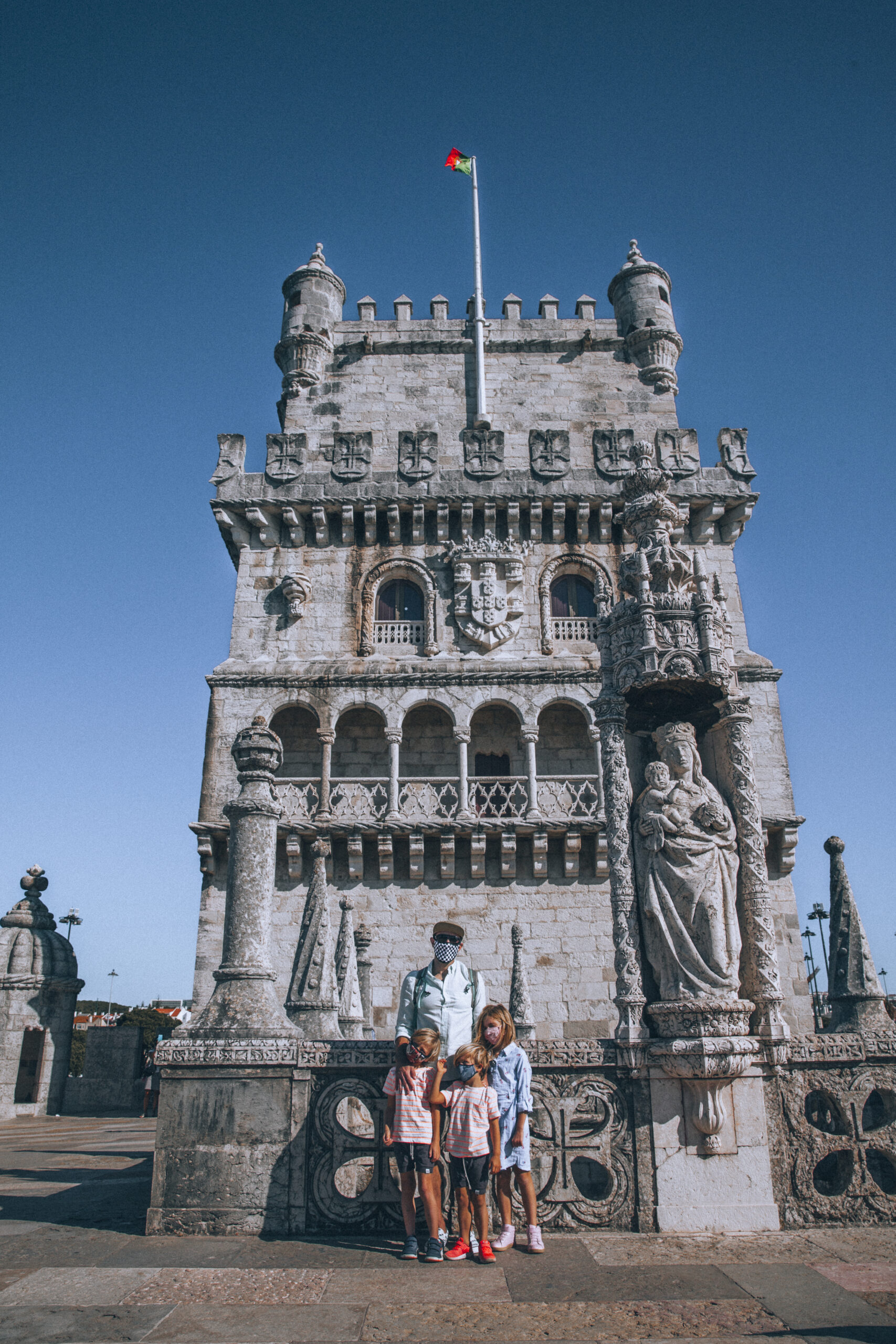 lisbon portugal torre de belem with kids