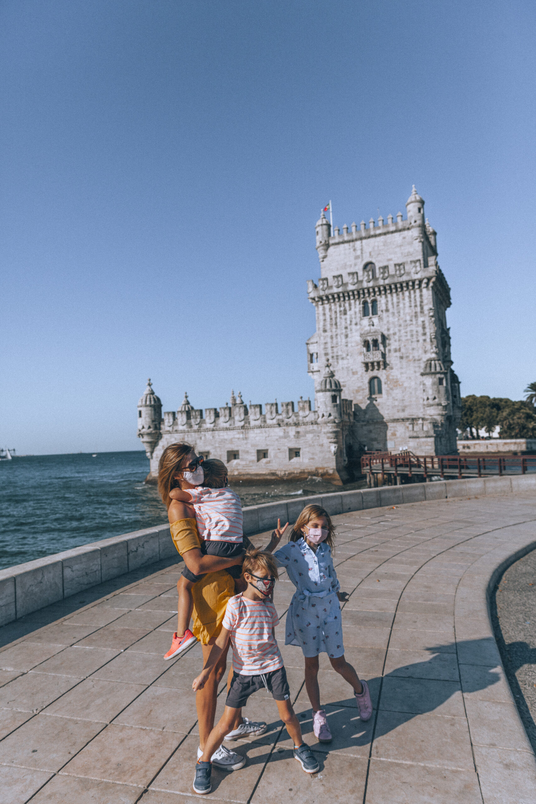 lisbon portugal torre de belem with kids