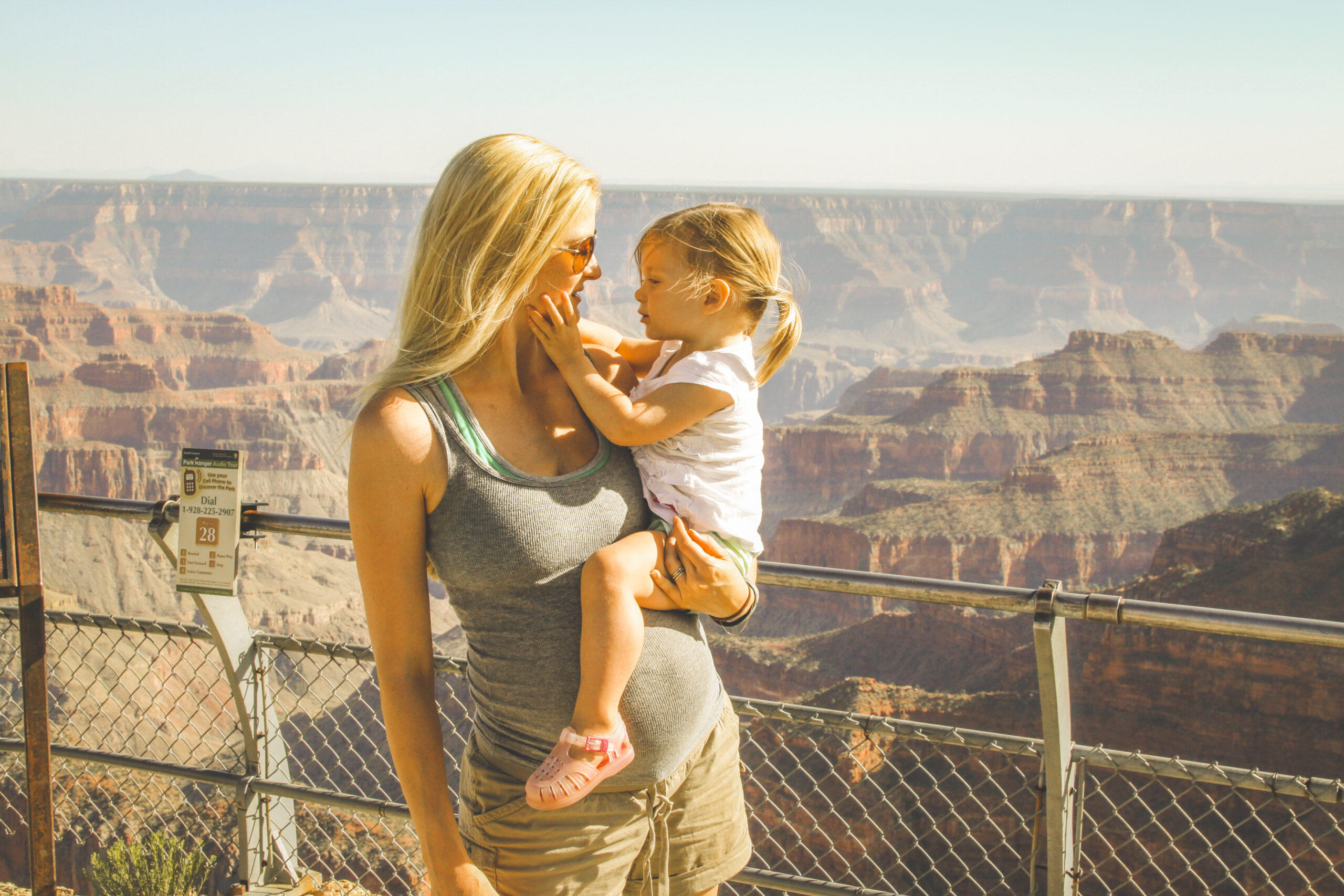 grand canyon Arizona pregnant with kids