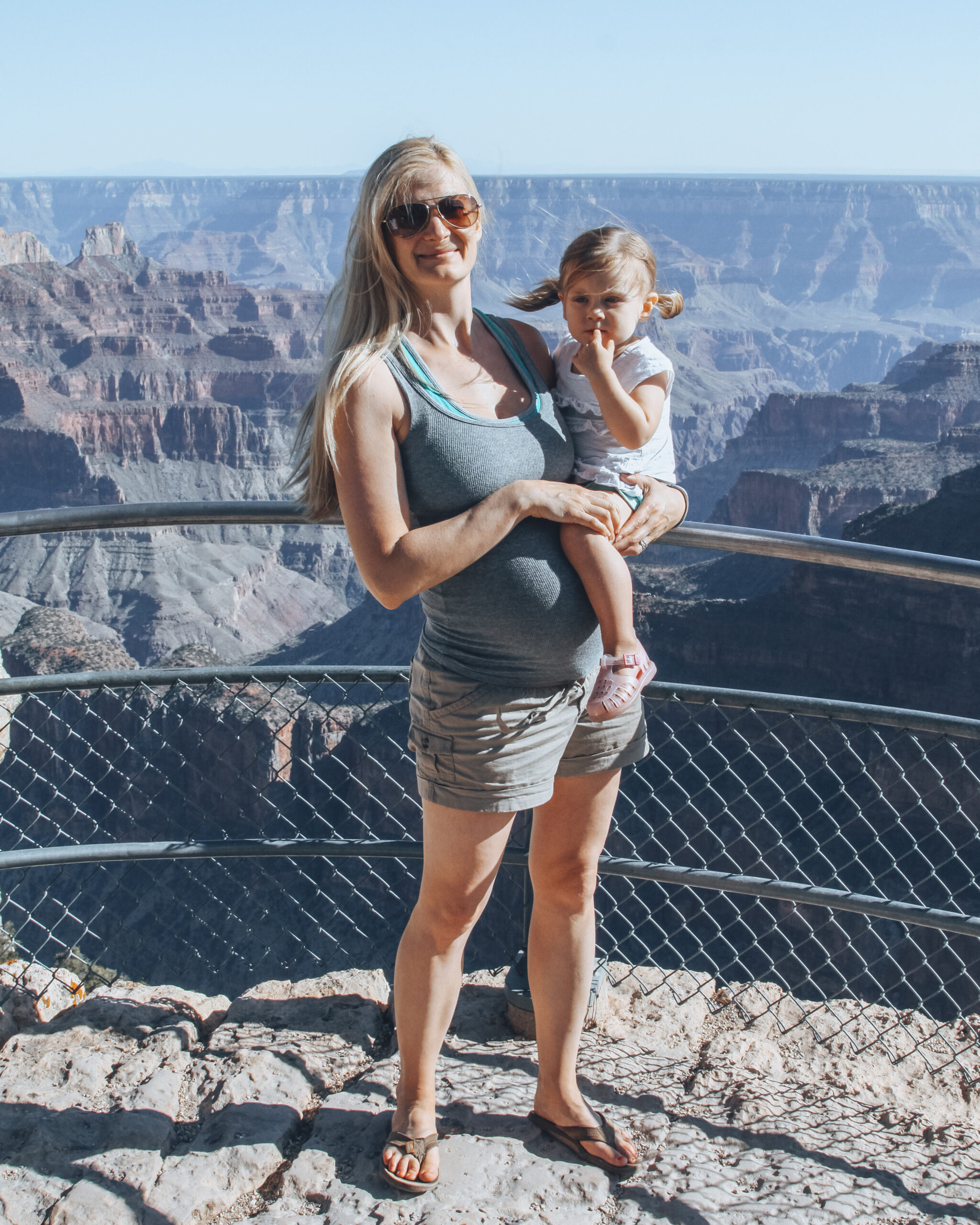 grand canyon Arizona pregnant with kids